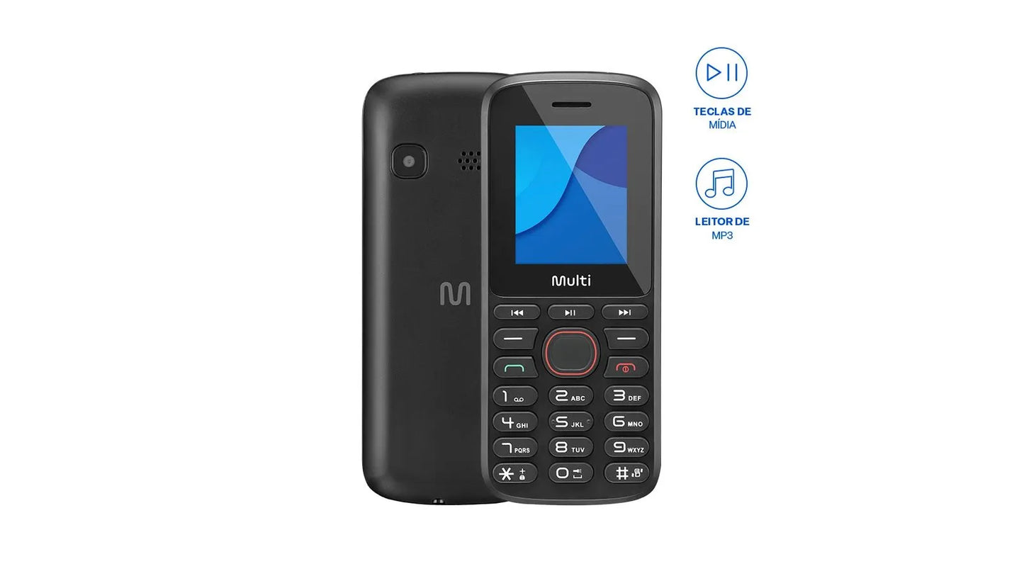 Celular Simples Multilaser Up Play Sinal 3g Fm Bluetooth