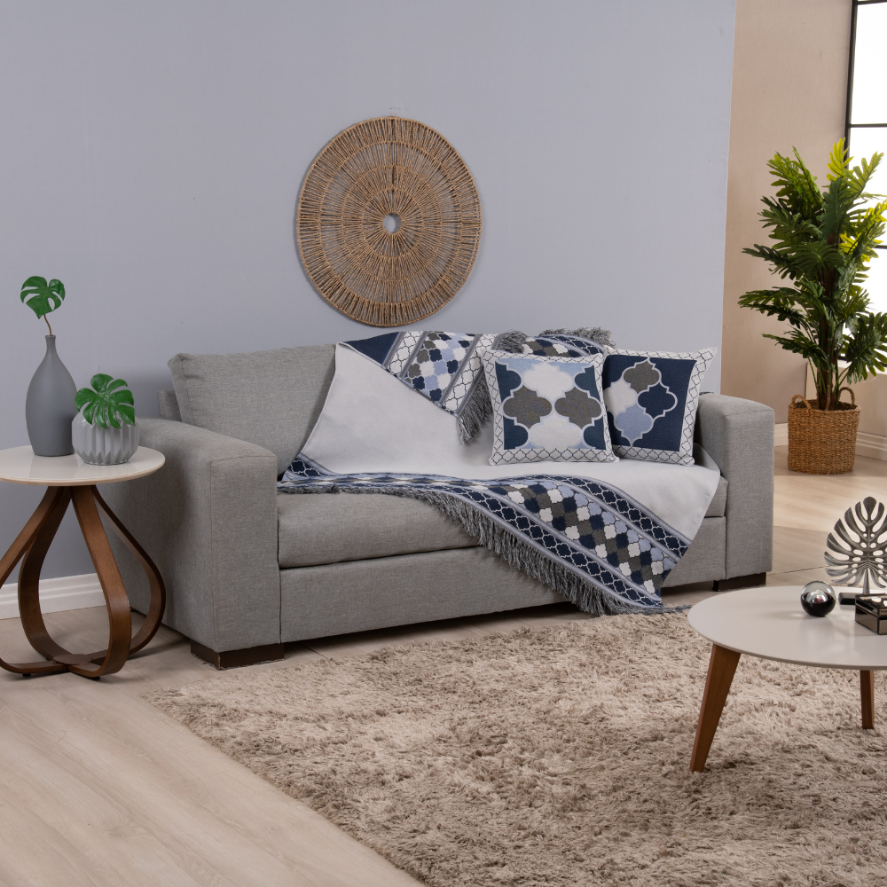 Kit Xale Para Sofá Com Franja Grécia - Prestigieh