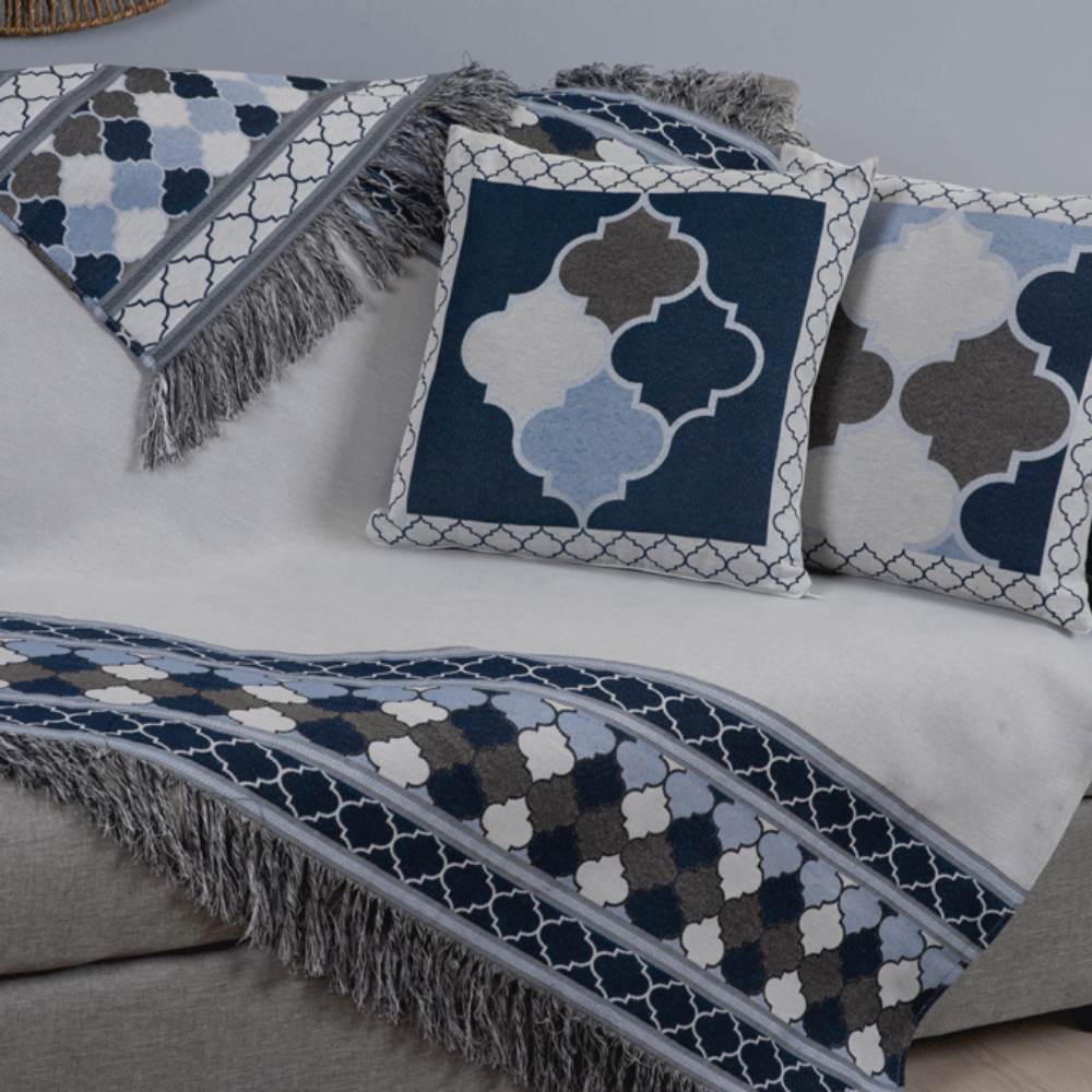 Kit Xale Para Sofá Com Franja Grécia - Prestigieh