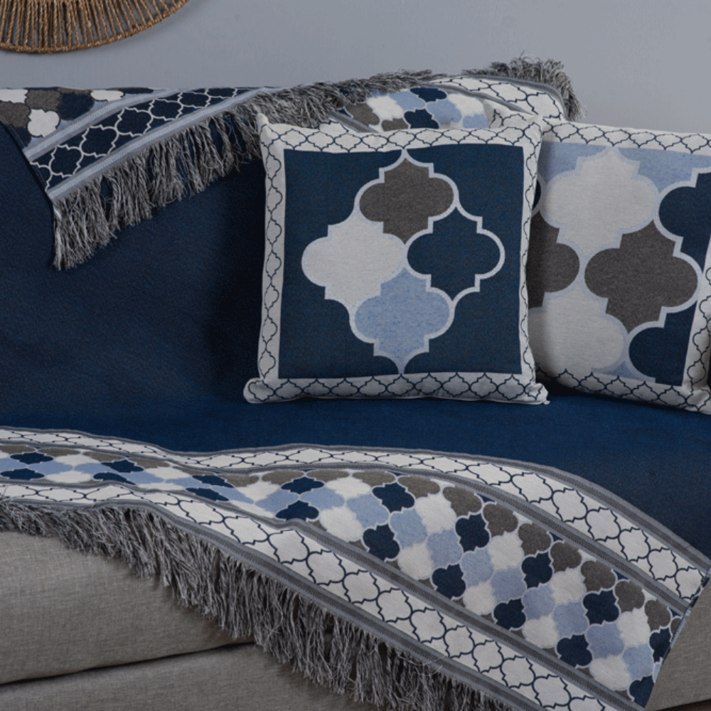 Kit Xale Para Sofá Com Franja Grécia - Prestigieh