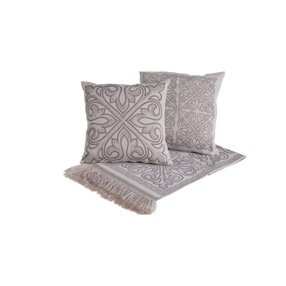 Kit Xale Para Sofá Com Franja Grécia - Prestigieh