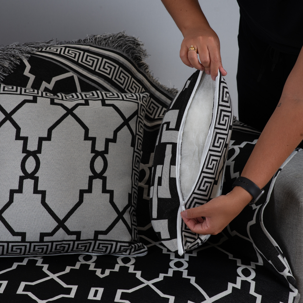 Kit Xale Para Sofá Com Franja Grécia - Prestigieh