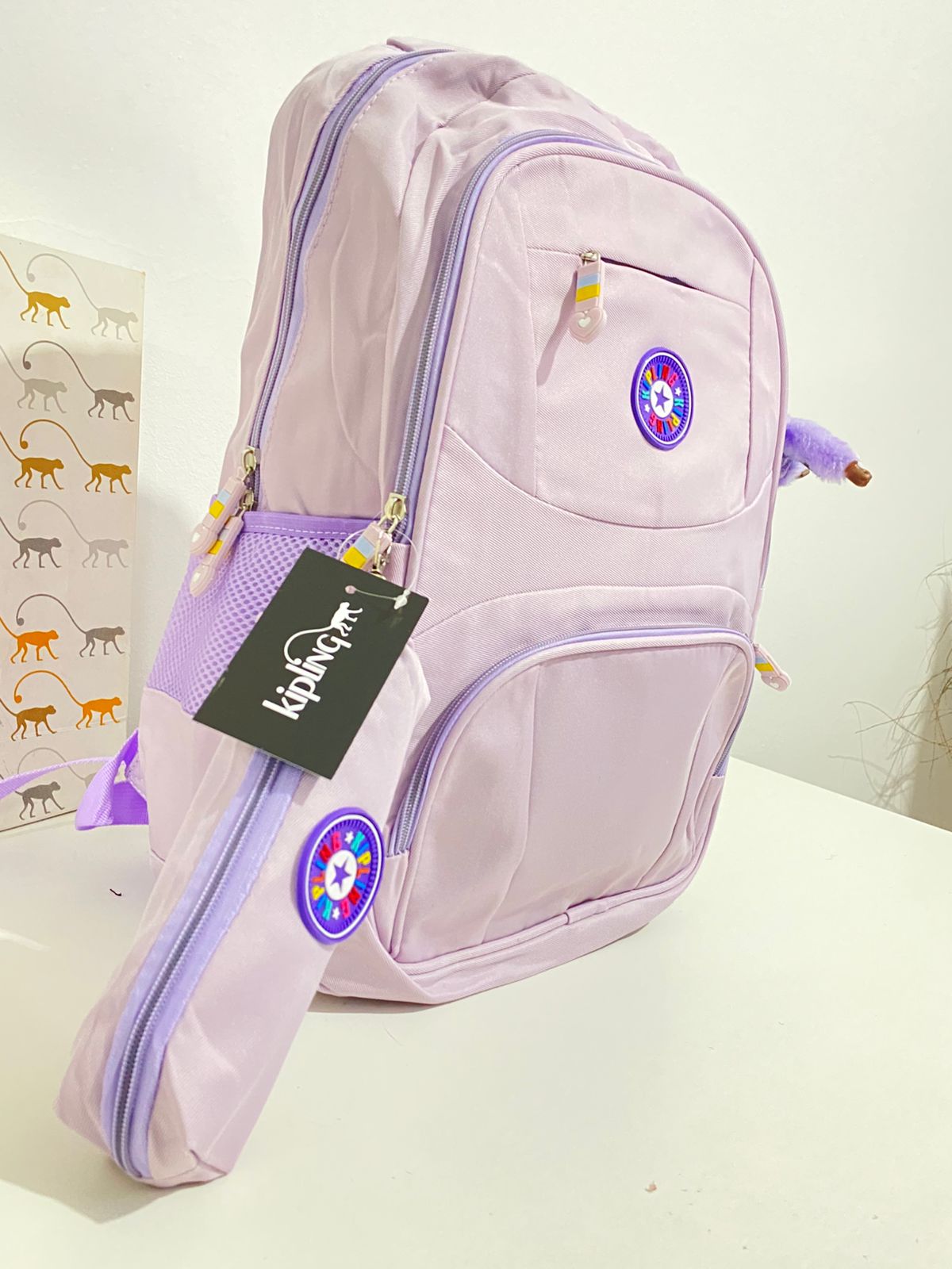Mochila Kipling com estojo