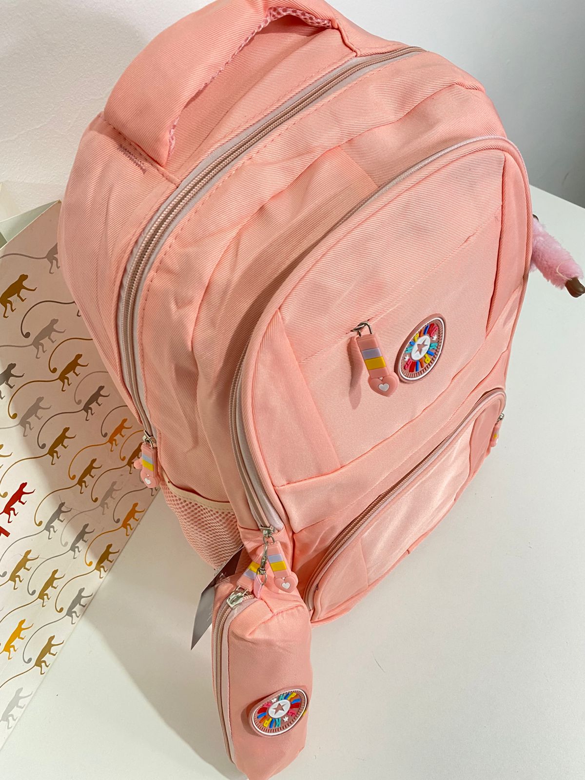 Mochila Kipling com estojo
