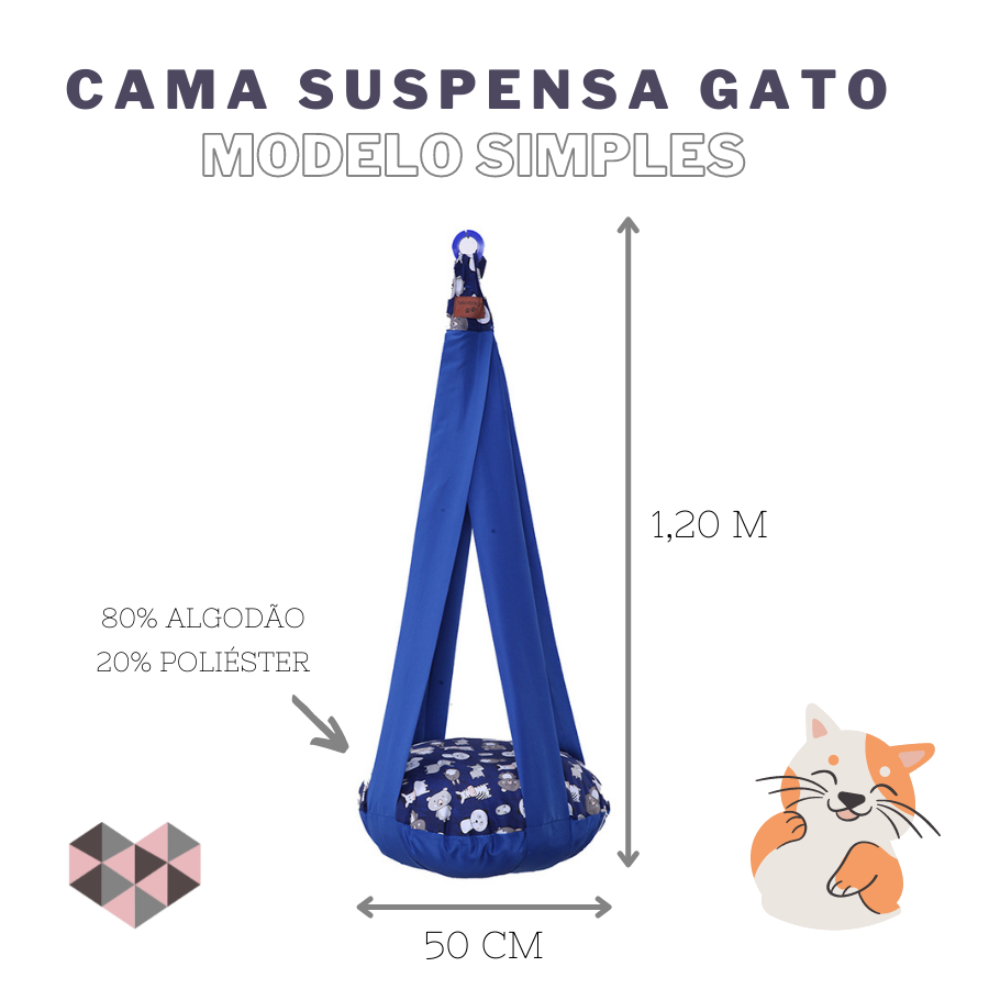 CAMA SUSPENSA PARA GATO UNICA - Prestigieh 