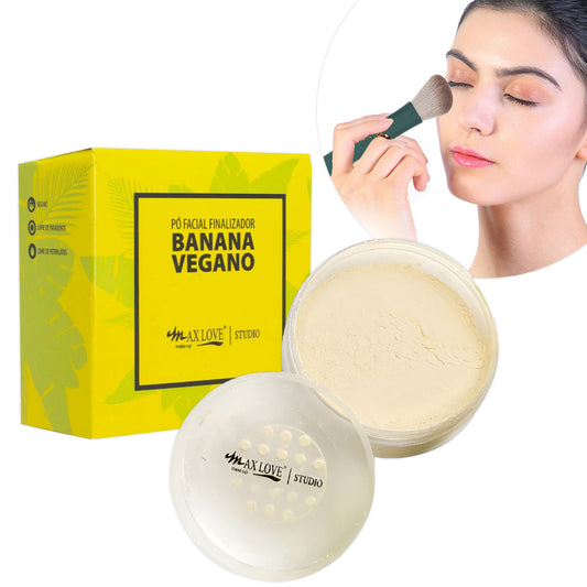 Pó Facial Finalizador Banana Vegano Maquiagem Max Love