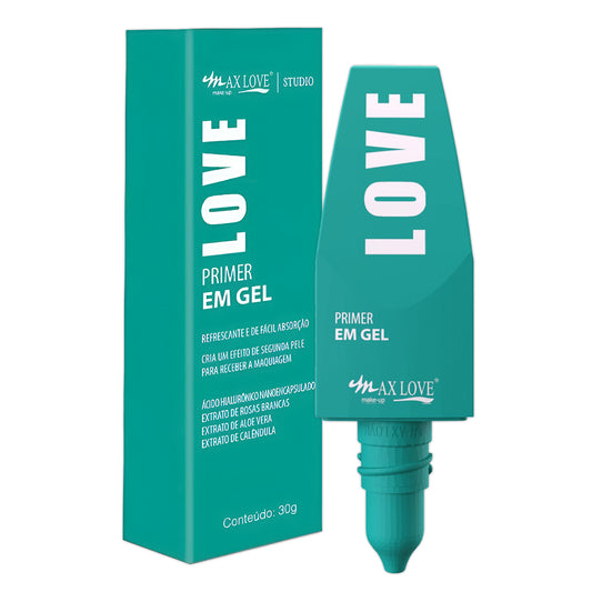 Primer Facial Em Gel Pele Maquiagem Vegano Max Love