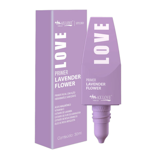 Primer Lavender Flower Maquiagem Vegano Max Love