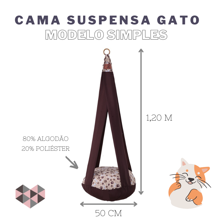 CAMA SUSPENSA PARA GATO UNICA - Prestigieh 