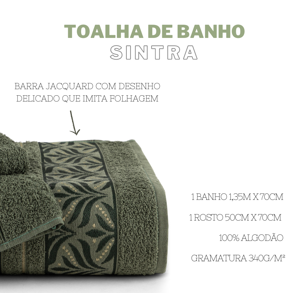 Kit de Toalhas Banho e Rosto Sintra