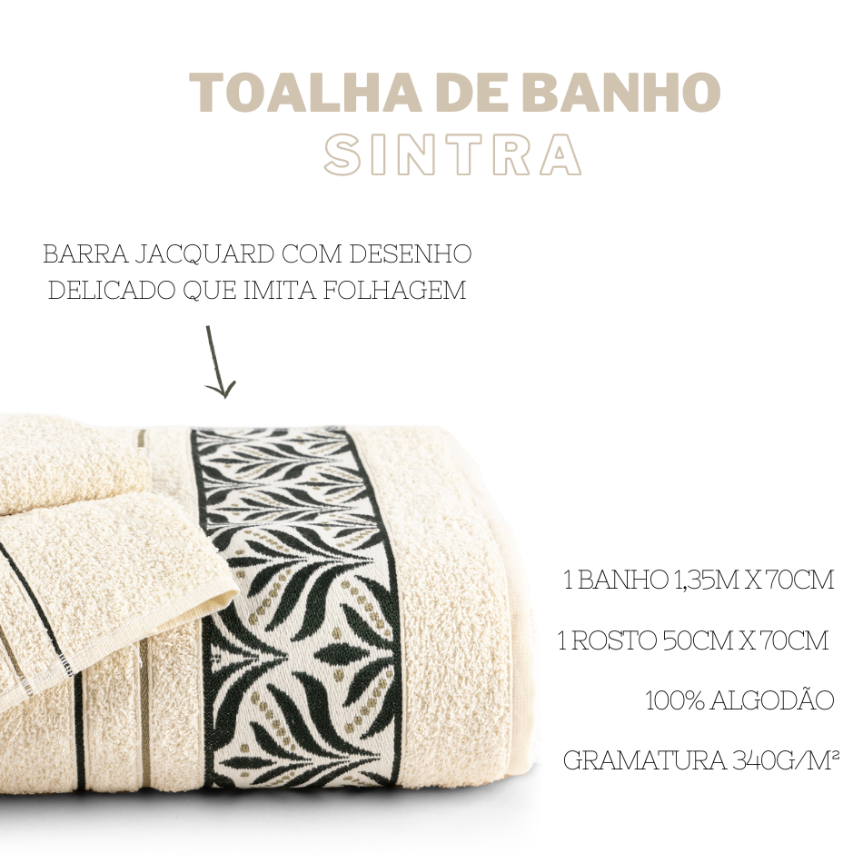 Kit de Toalhas Banho e Rosto Sintra