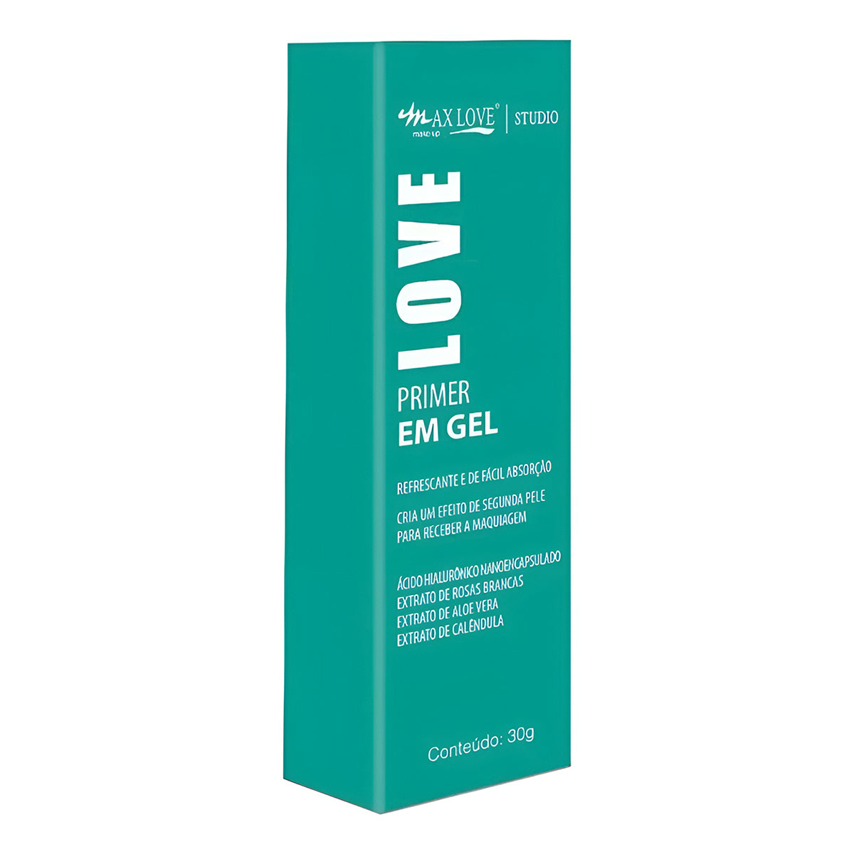 Primer Facial Em Gel Pele Maquiagem Vegano Max Love