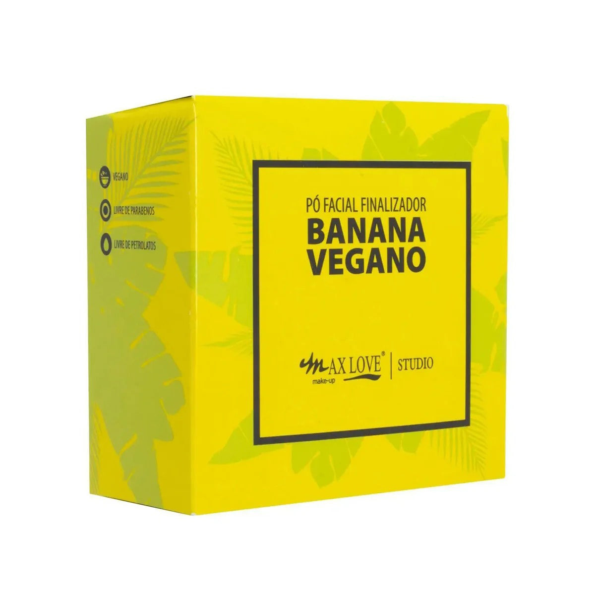 Pó Facial Finalizador Banana Vegano Maquiagem Max Love