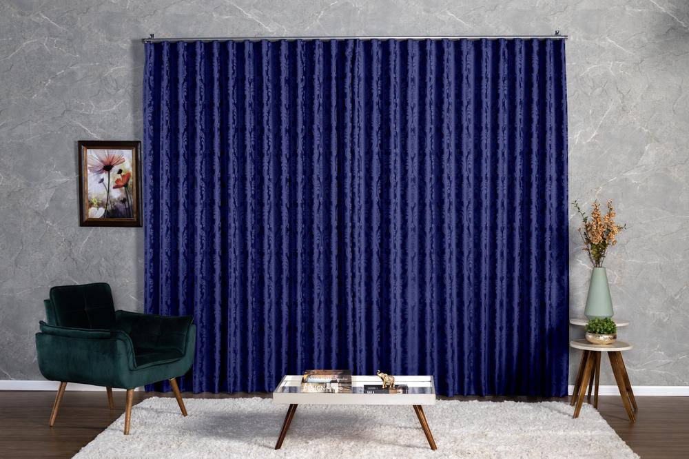 Cortina Jacquard 2,80x2,50 Para Varão