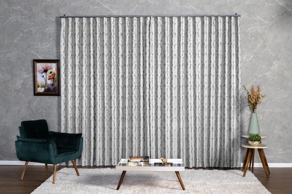 Cortina Jacquard 2,80x2,30 Para Varão