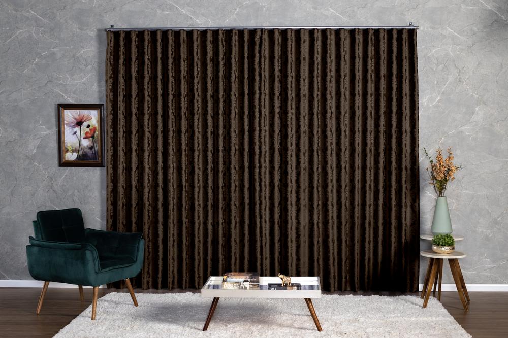 Cortina Jacquard 2,80x2,30 Para Varão