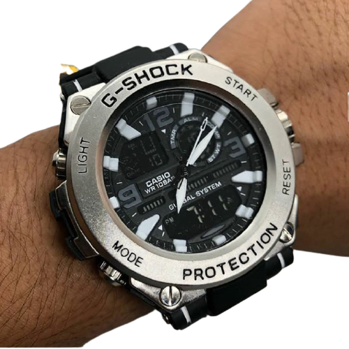 G-SHOCK Metal Steel Casio Relógio Analógico Digital - Prestigieh 