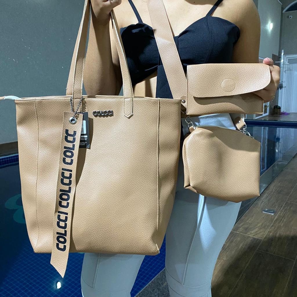 Bolsa colcci kit com 3 peças