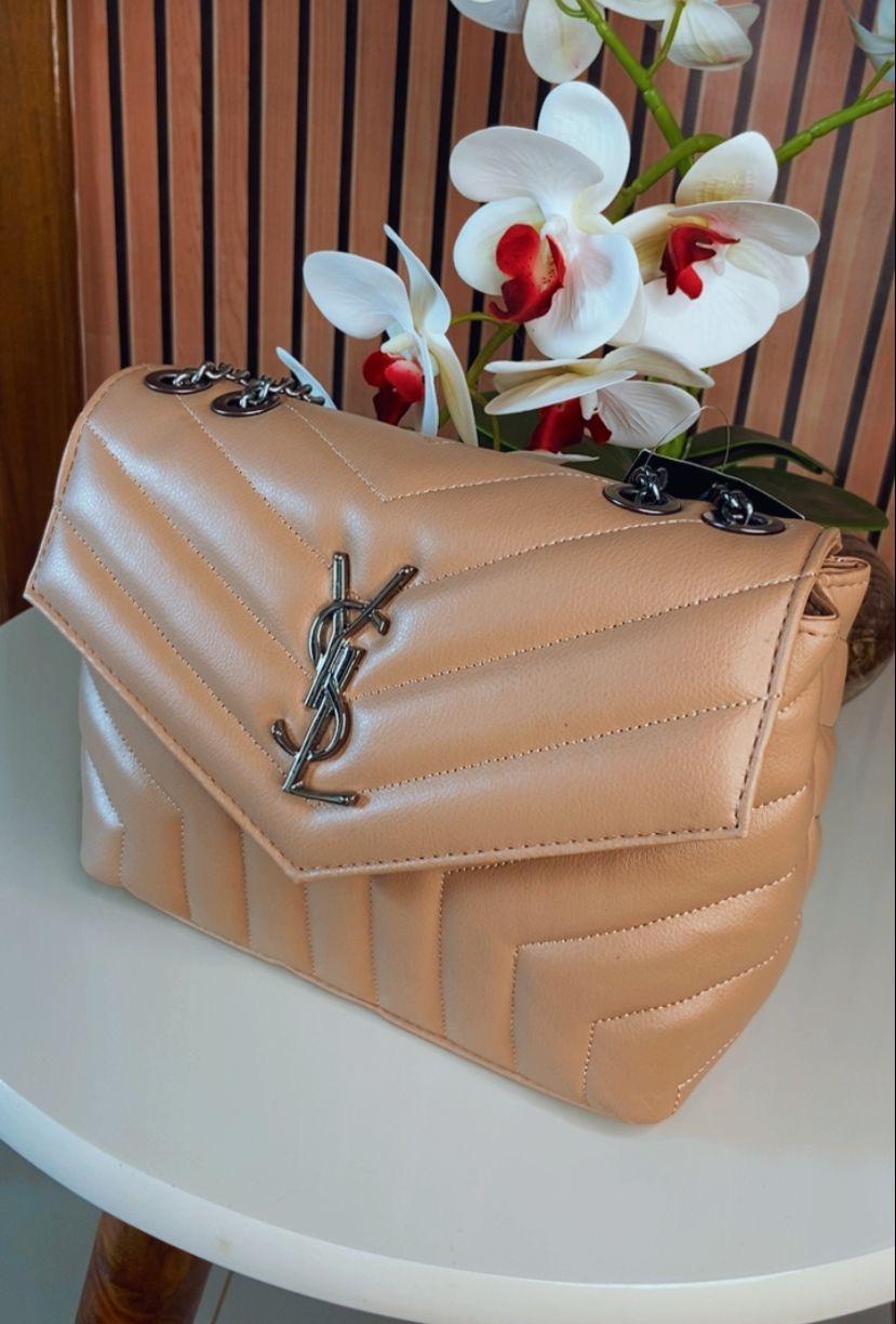 Bolsa Lollou Saint Lourent metal grafite