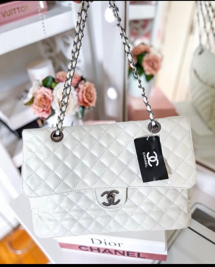 Bolsa Chanel Jumbo Max corrente grafite