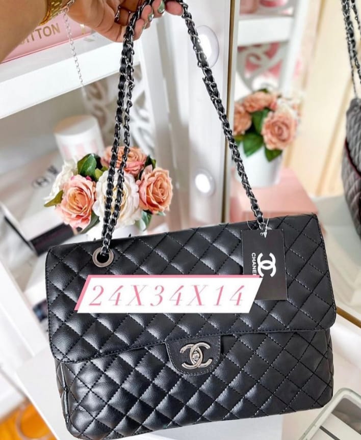Bolsa Chanel Jumbo Max corrente grafite
