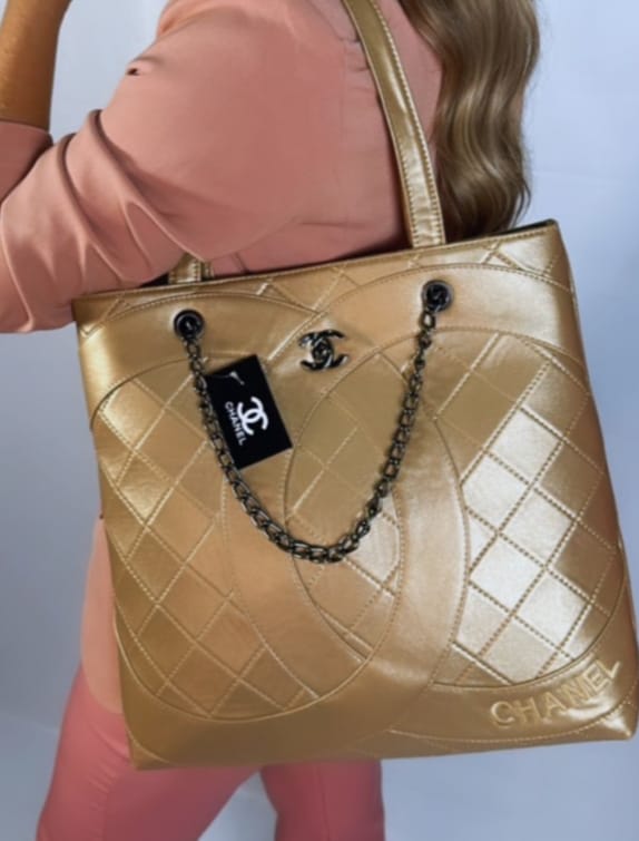 Bolsa Chanel Tote Metalizada