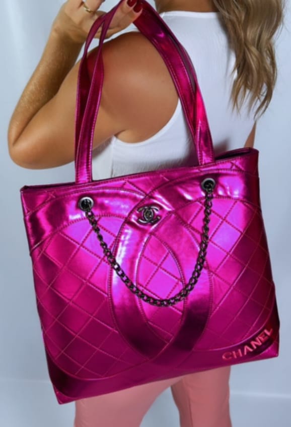 Bolsa Chanel Tote Metalizada