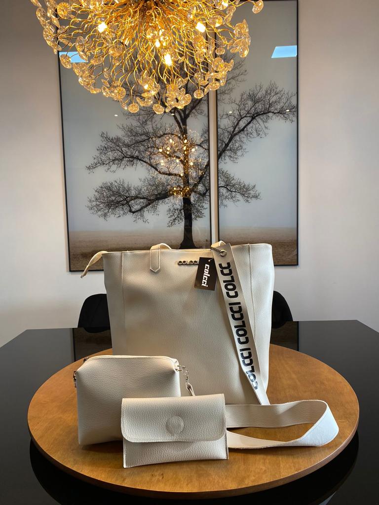 Bolsa colcci kit com 3 peças