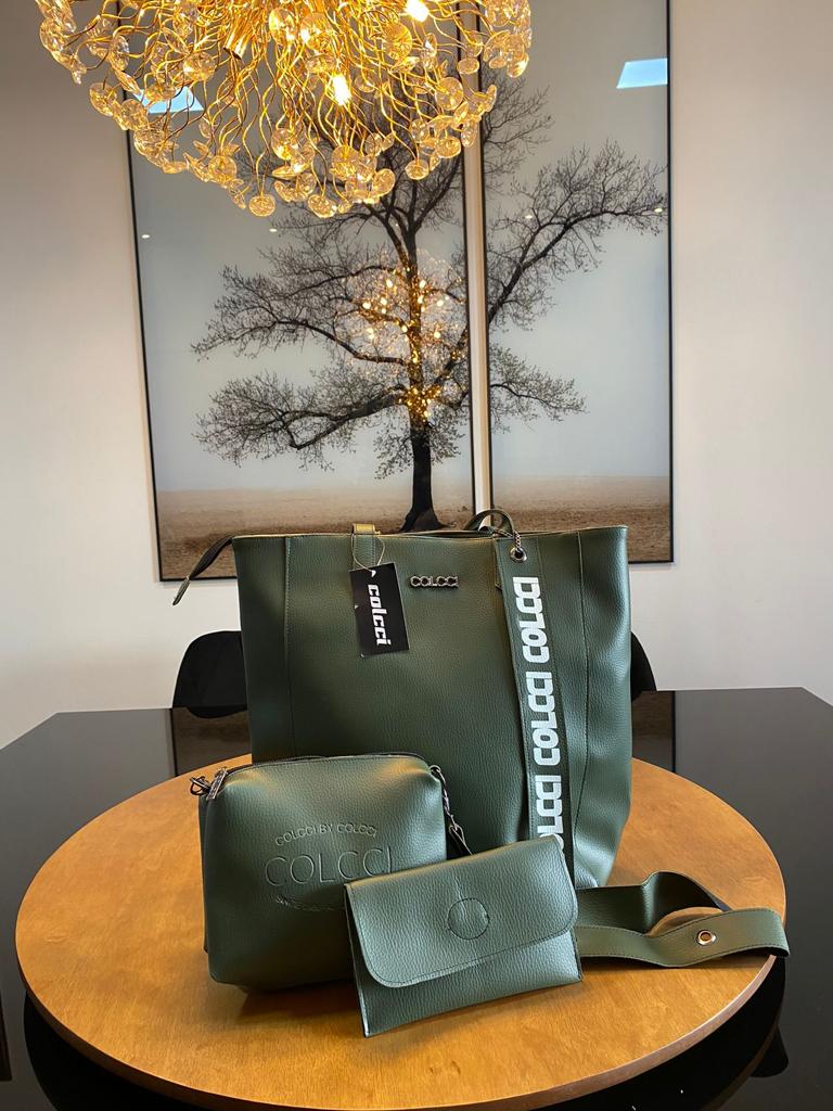 Bolsa colcci kit com 3 peças