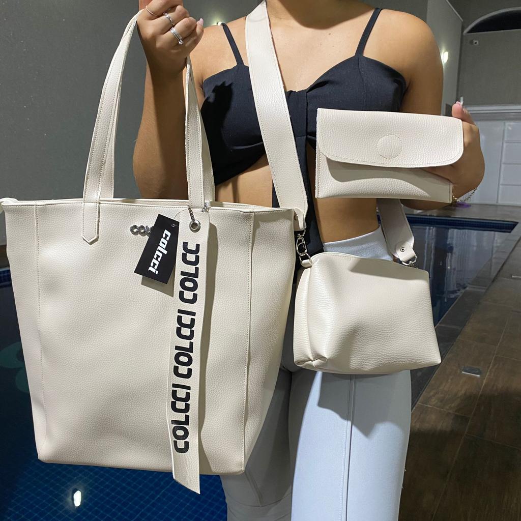 Bolsa colcci kit com 3 peças