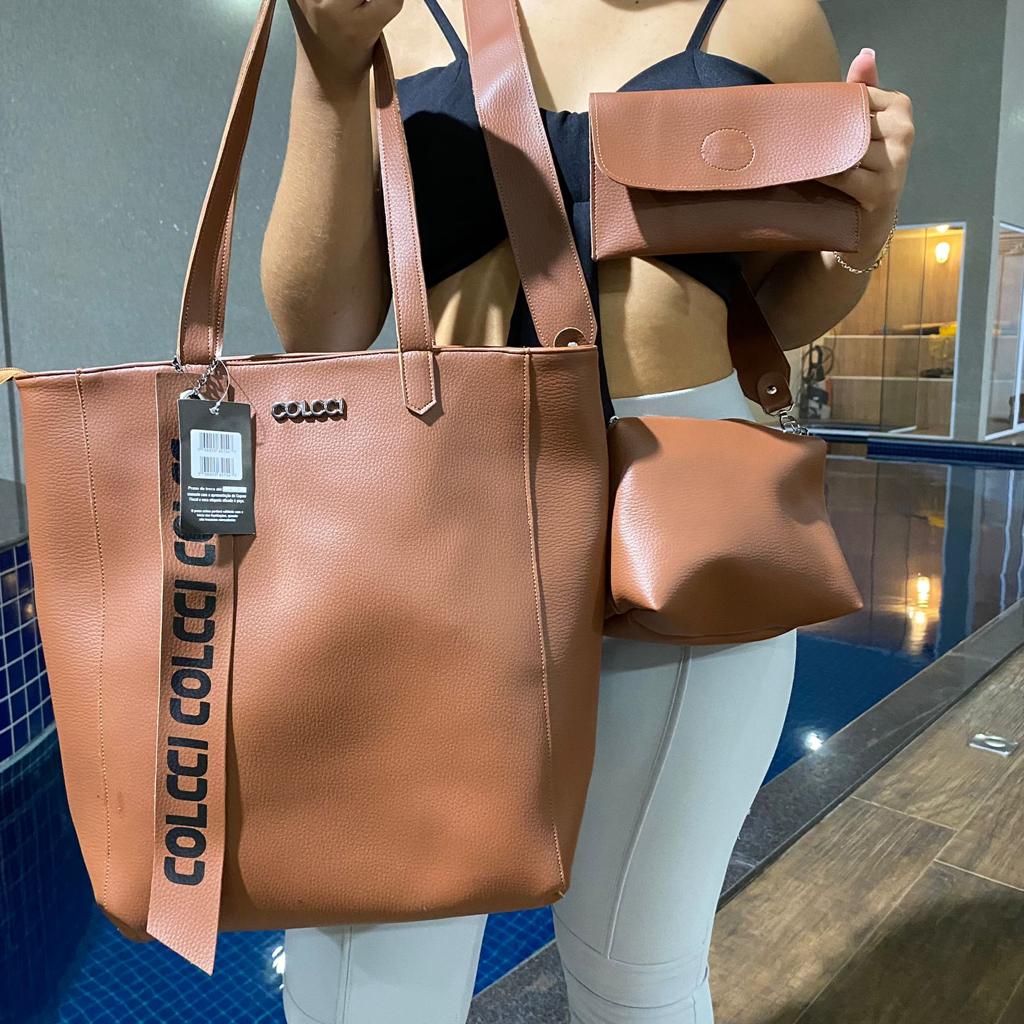 Bolsa colcci kit com 3 peças