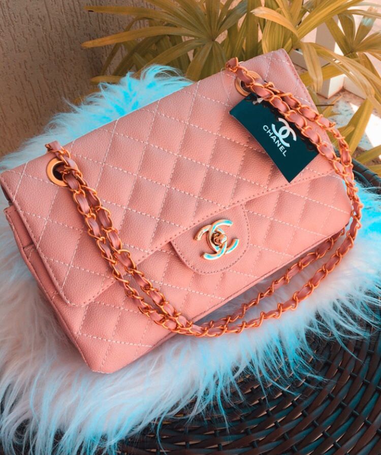 Bolsa Chanel Classic Jumbo media corrente dourada