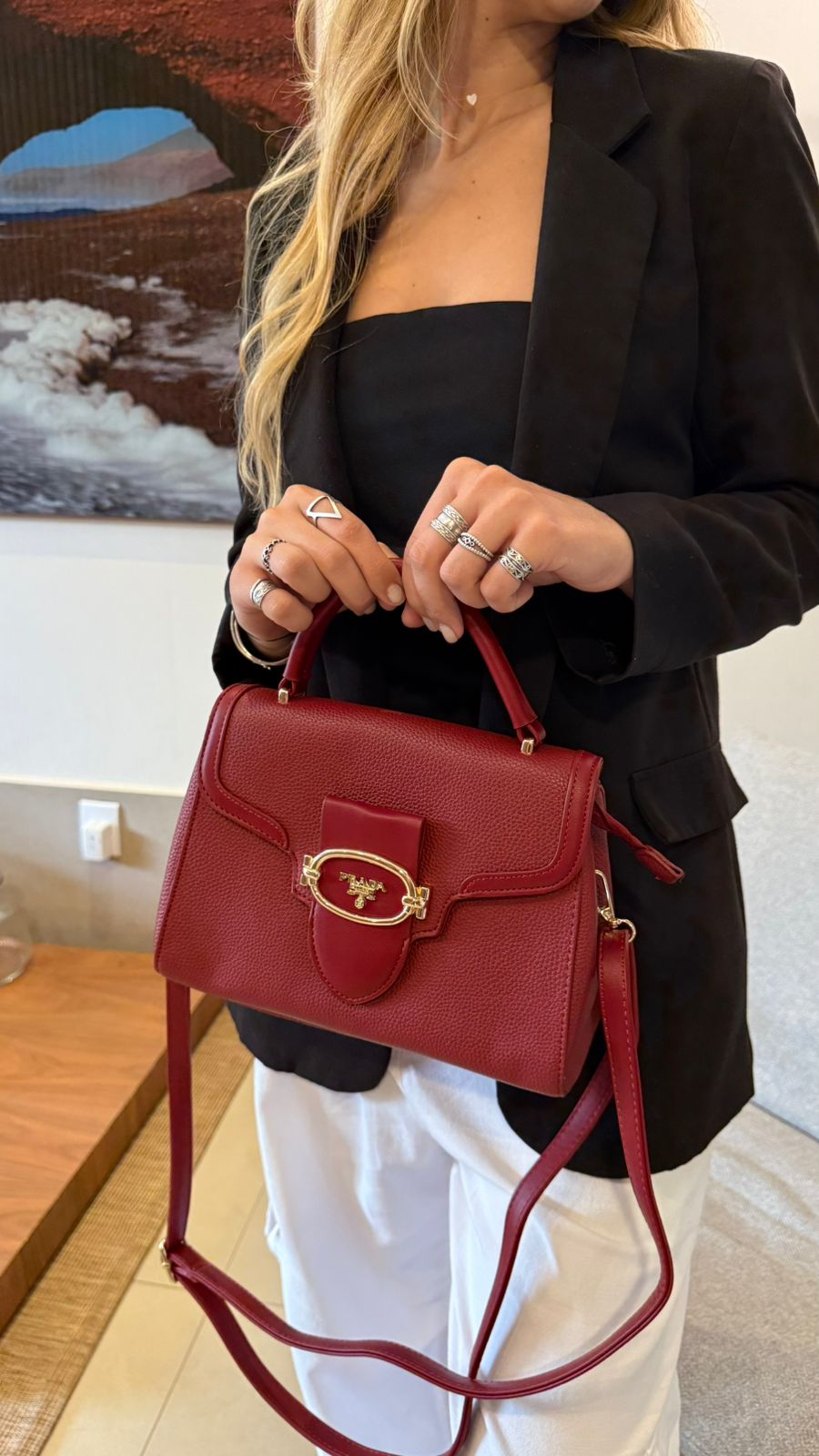 Bolsa Prada acabamento importado