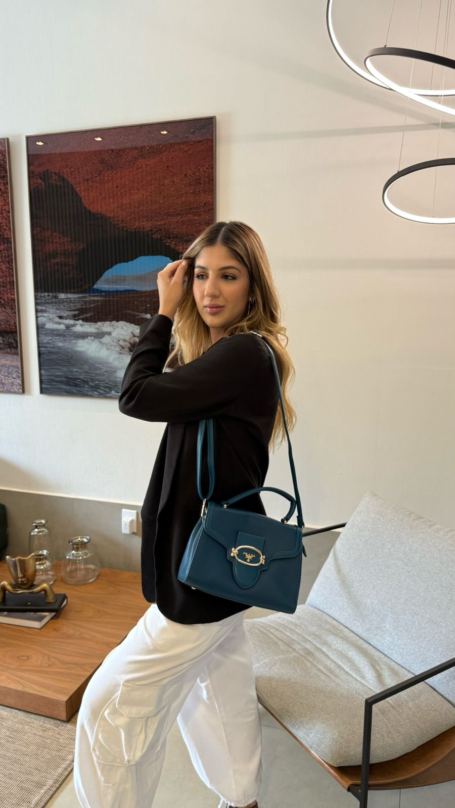 Bolsa Prada acabamento importado
