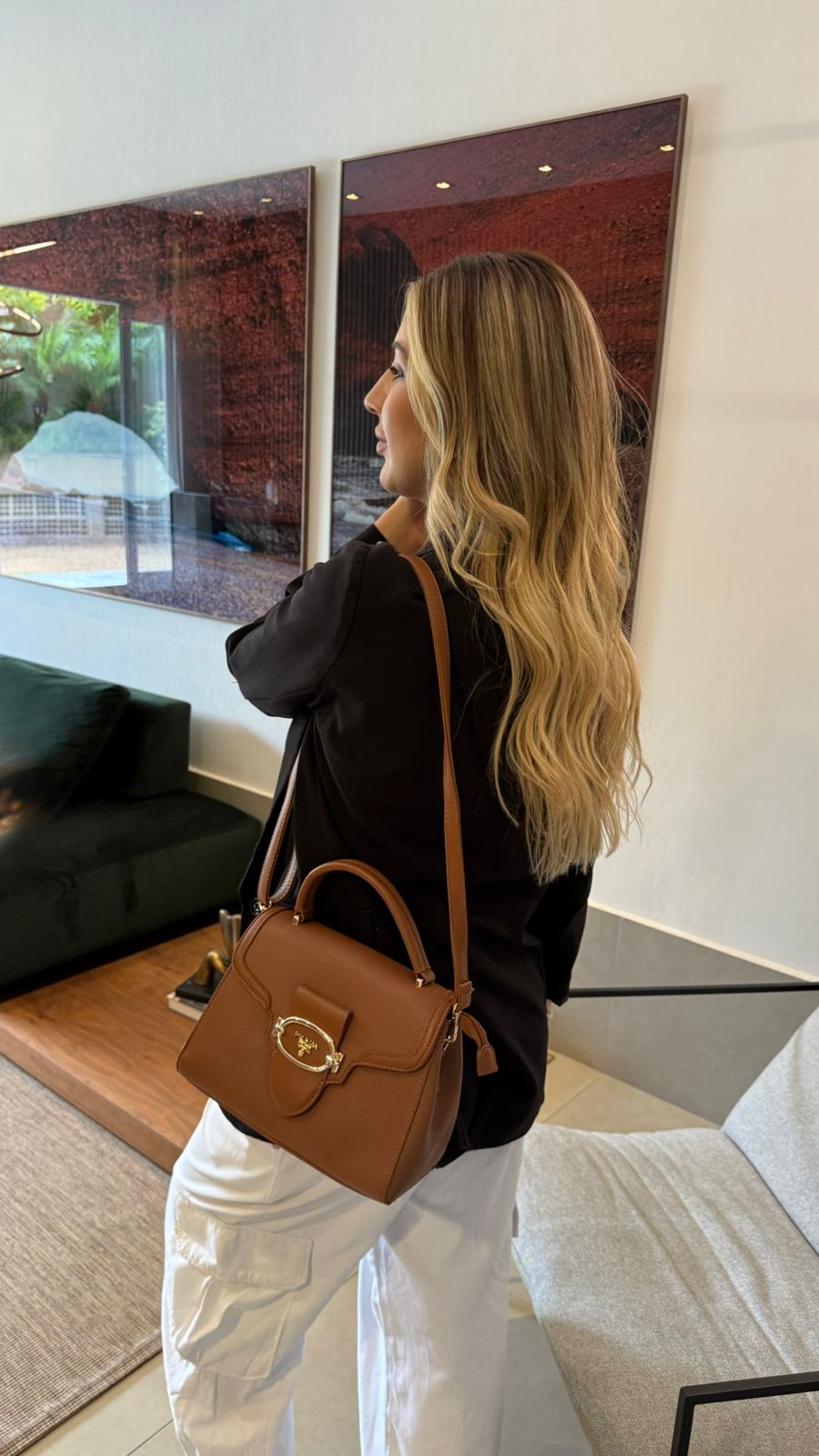 Bolsa Prada acabamento importado