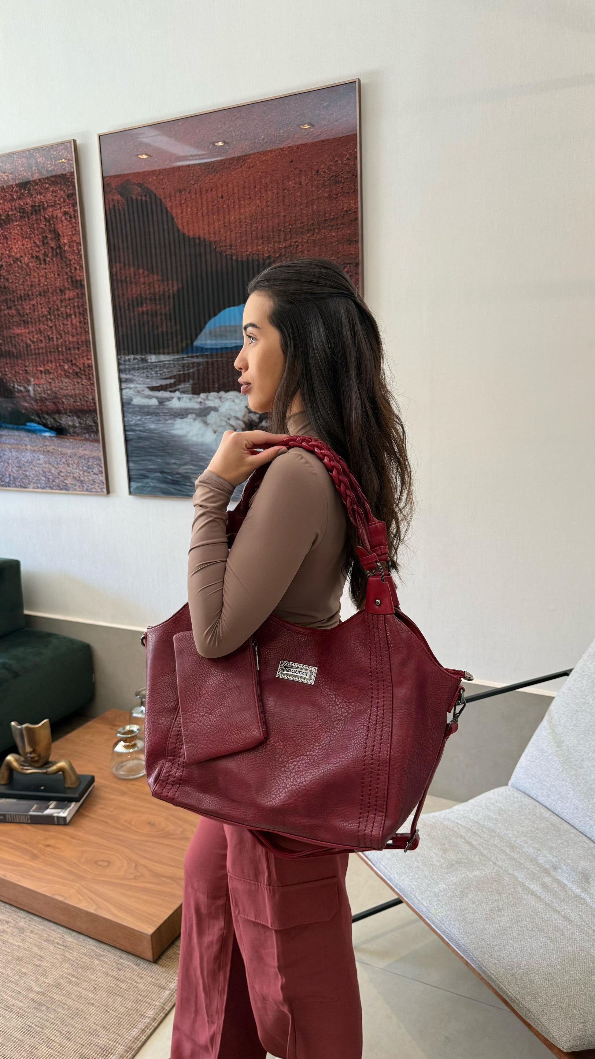 Bolsa linha importada Gucci