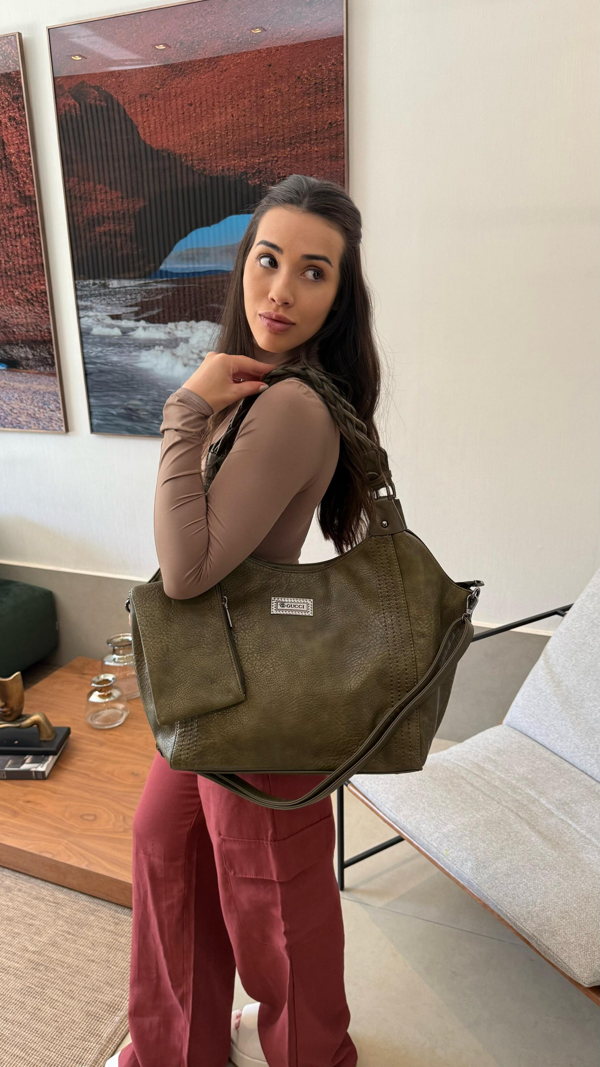 Bolsa linha importada Gucci