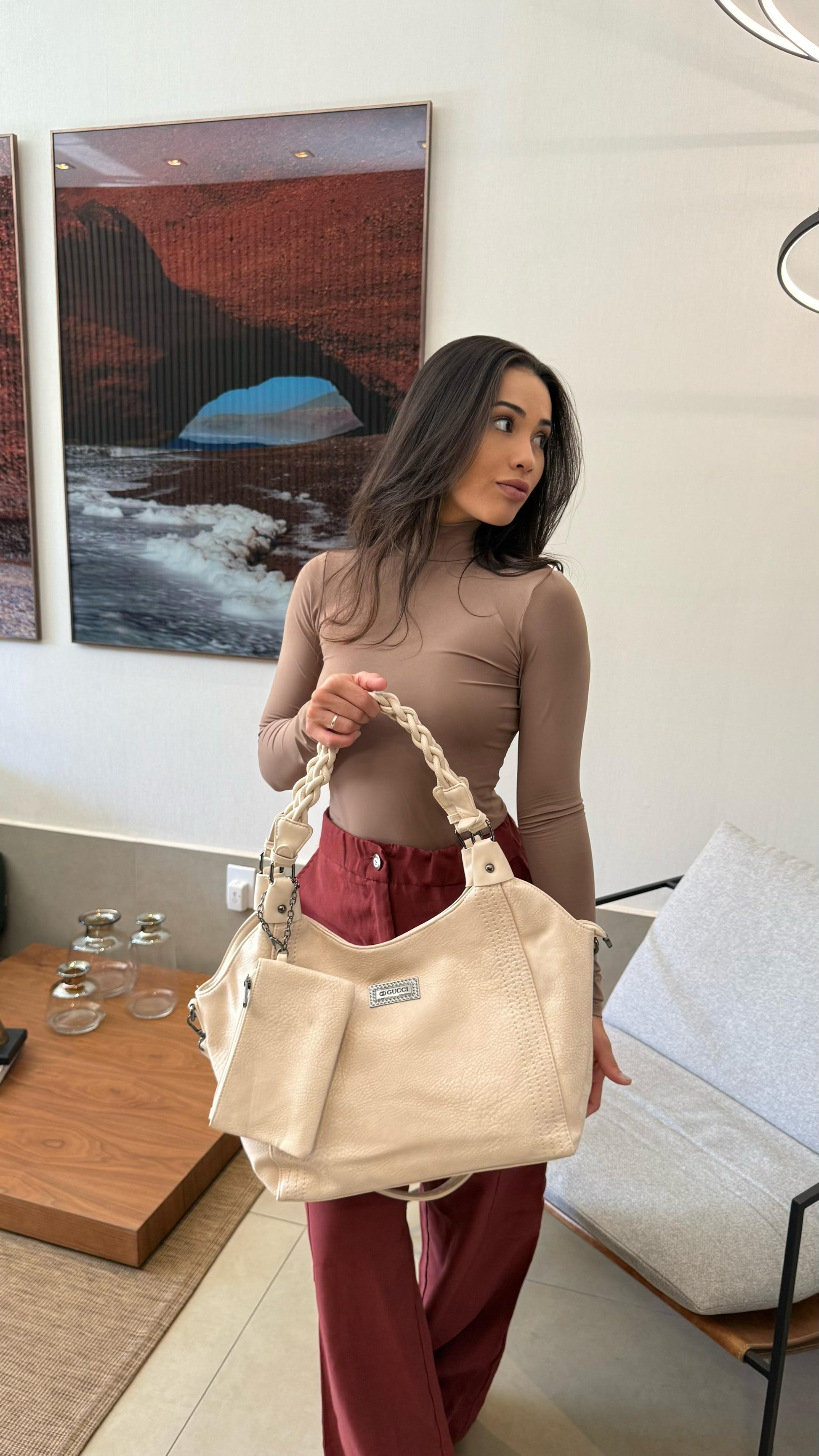 Bolsa linha importada Gucci