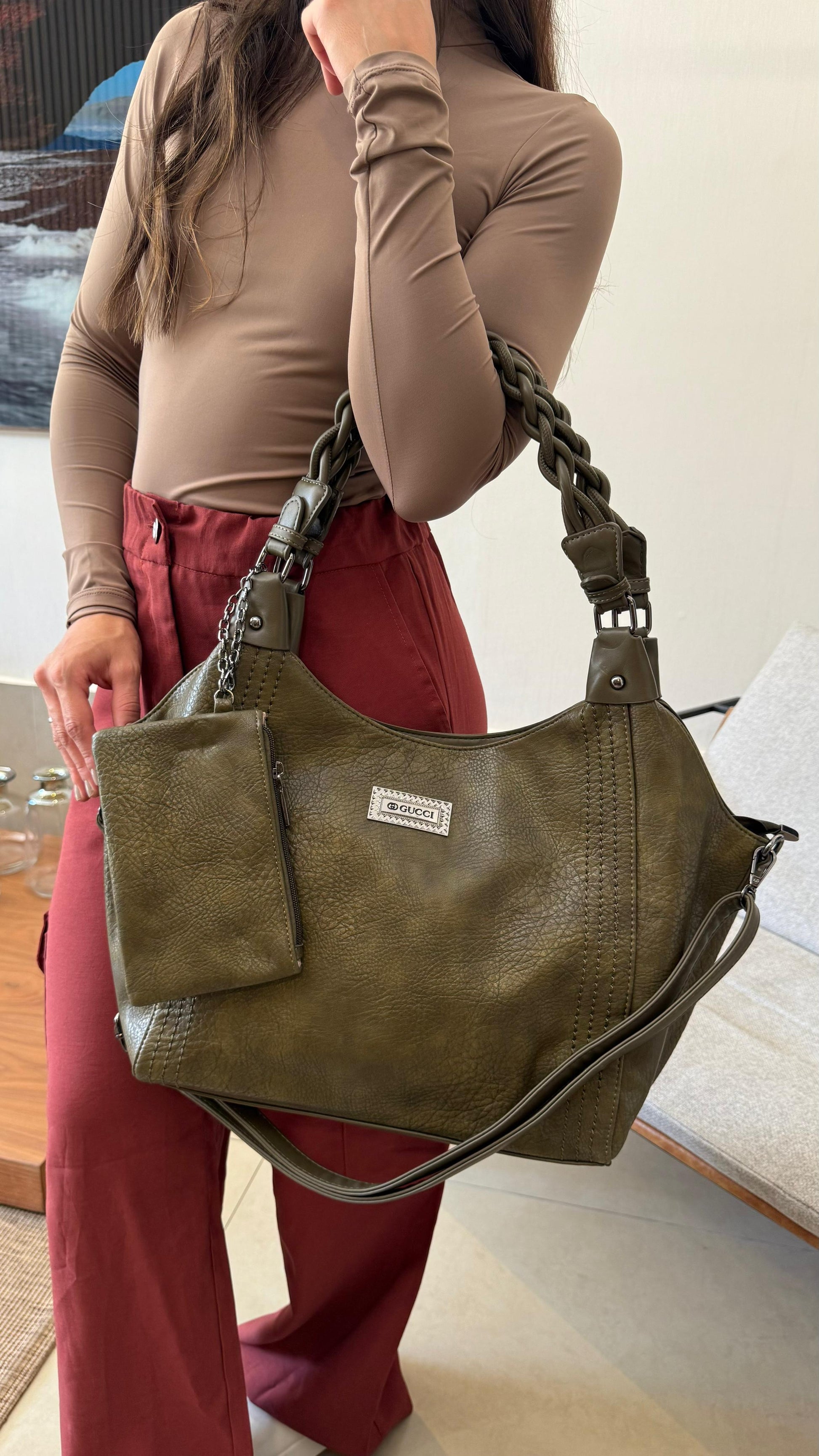 Bolsa linha importada Gucci