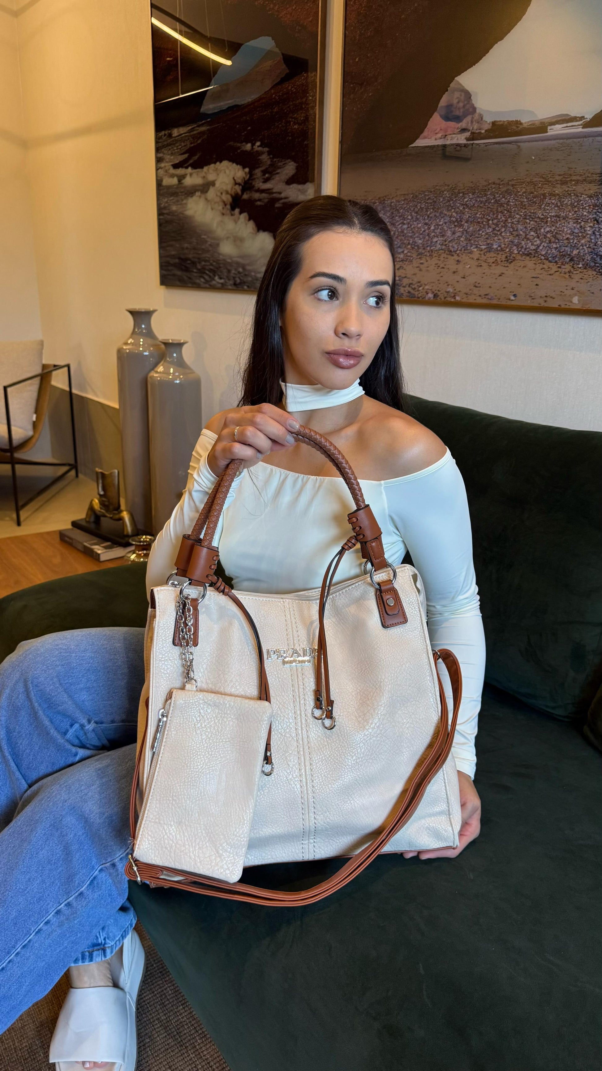 Bolsa Prada linha importada