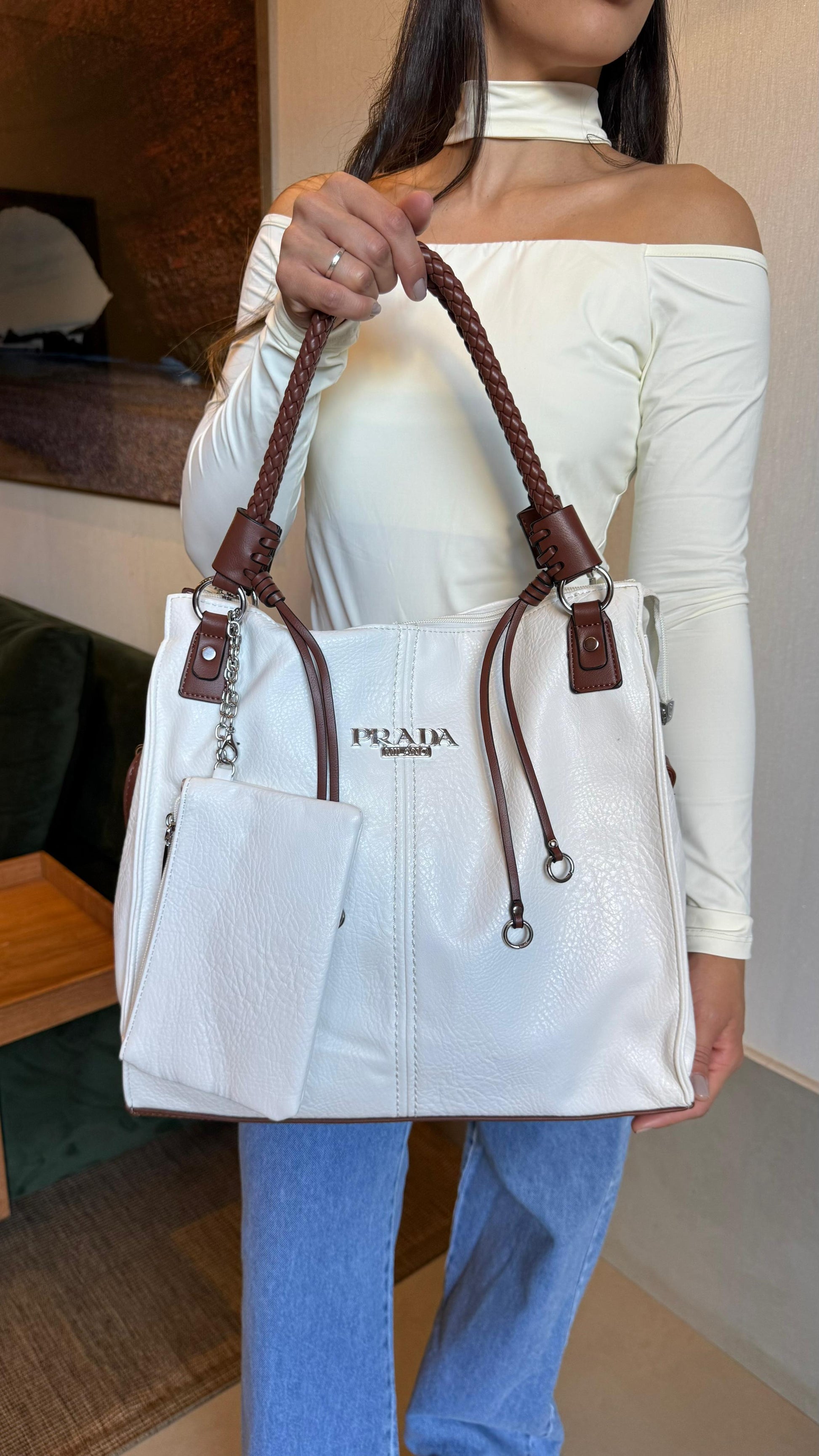 Bolsa Prada linha importada