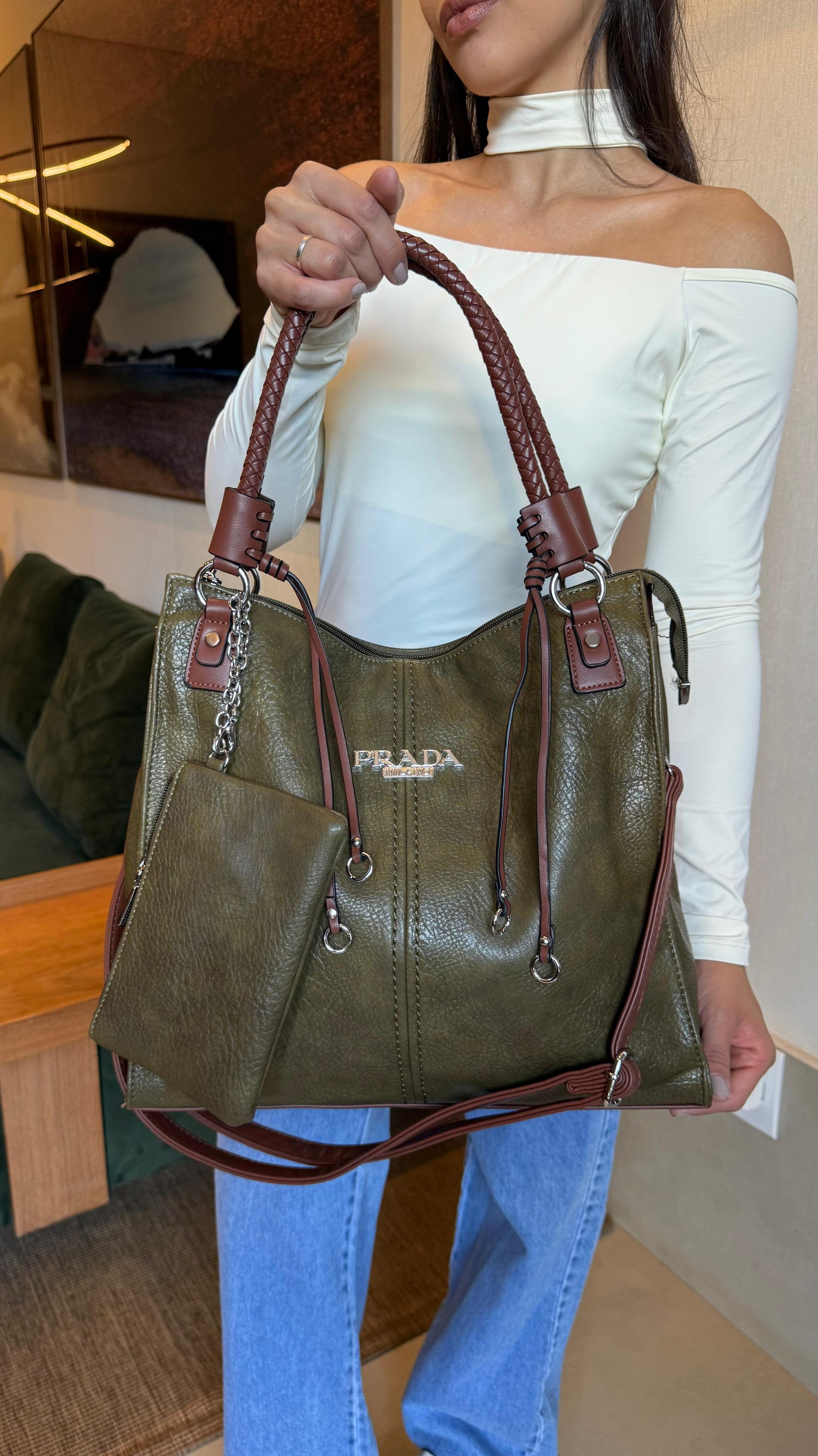 Bolsa Prada linha importada