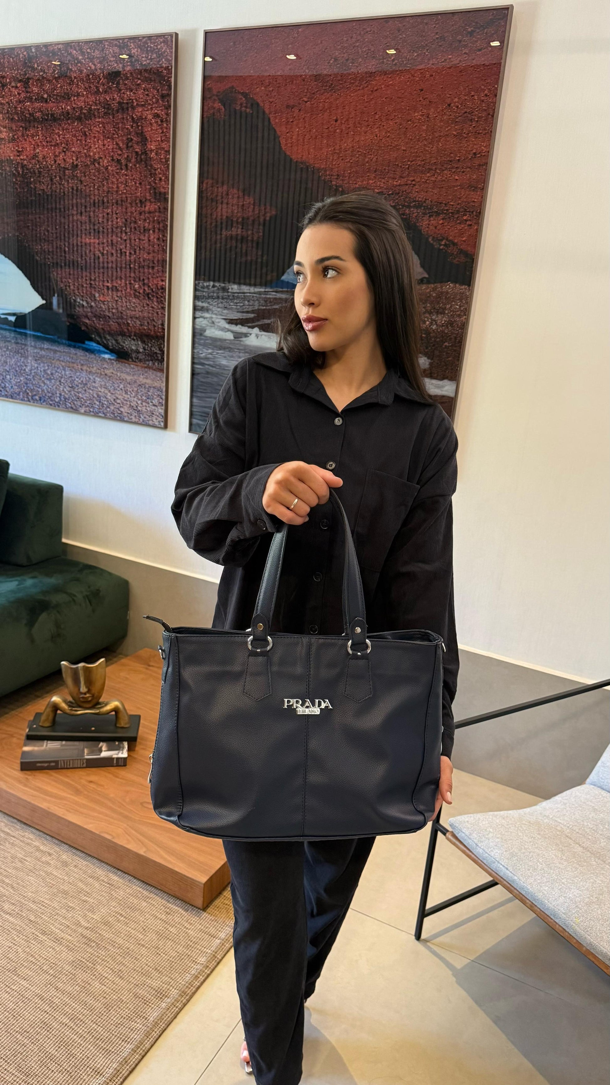 Bolsa Prada linha importada