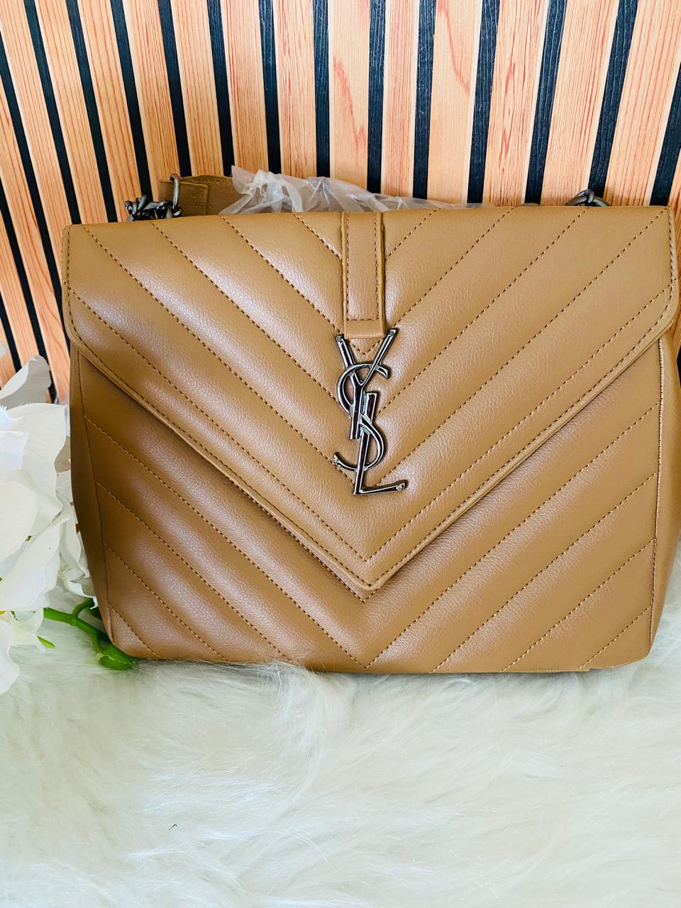 Bolsa Saint Laurent College corrente grafite